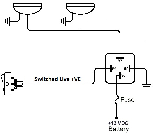 Wiring Headlight Dimmer Switch 5 Pin Relay Wiring Diagram from www.xtremelandy.co.uk